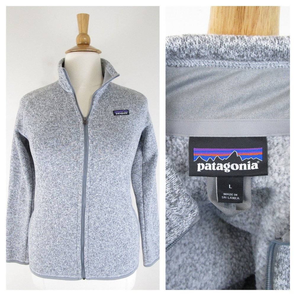 Patagonia Gray Better Sweater Zip Fleece Jacket L